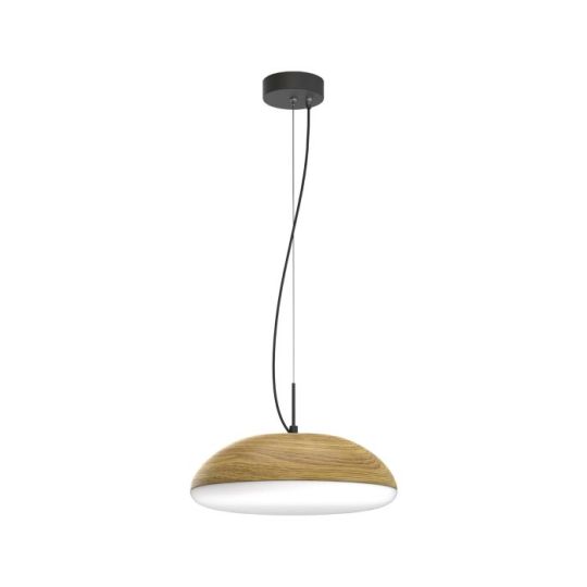 Mantra Kazz Pendant 38cm Round 4 x E27 (Max 20W LED) Wood