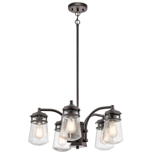 Kichler Lyndon 5 Light Outdoor Chandelier - Architectural Bronze