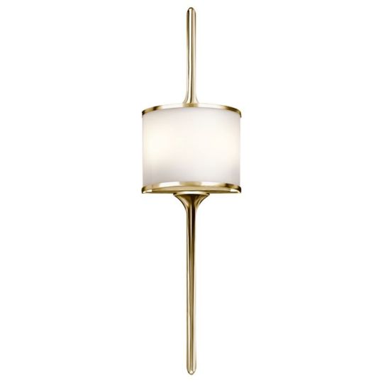 Kichler Mona 2 Light Wall Light - Polished Brass