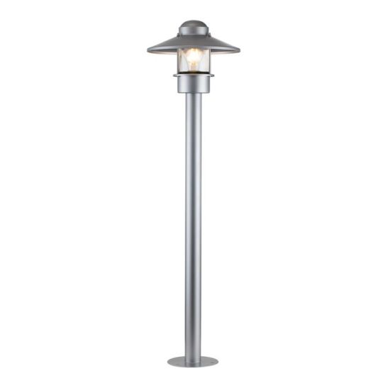 Elstead Lighting Klampenborg 1 Light Bollard - Silver