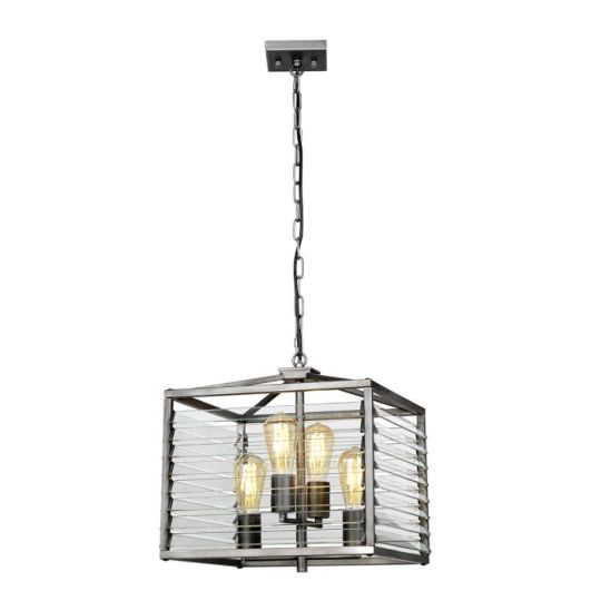 Elstead Lighting Louvre 4 Light Pendant