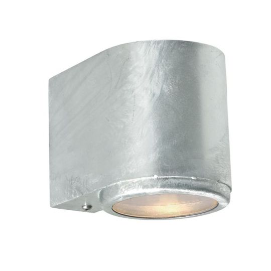 Norlys Mandal 1 Light Down Wall Light Galvanized    