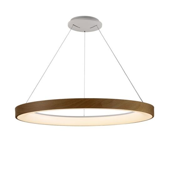 Mantra Niseko Ring Pendant 90cm 66W LED 3000K-6000K Tuneable 5440lm Remote Control Wood 3yrs Warranty