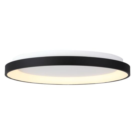 Mantra Niseko Ring Ceiling 90cm 78W LED 3000K 6200lm Black 3yrs Warranty