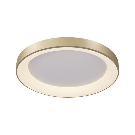 Mantra Niseko Ring Ceiling 65cm 48W LED 3000K 3900lm Gold 3yrs Warranty