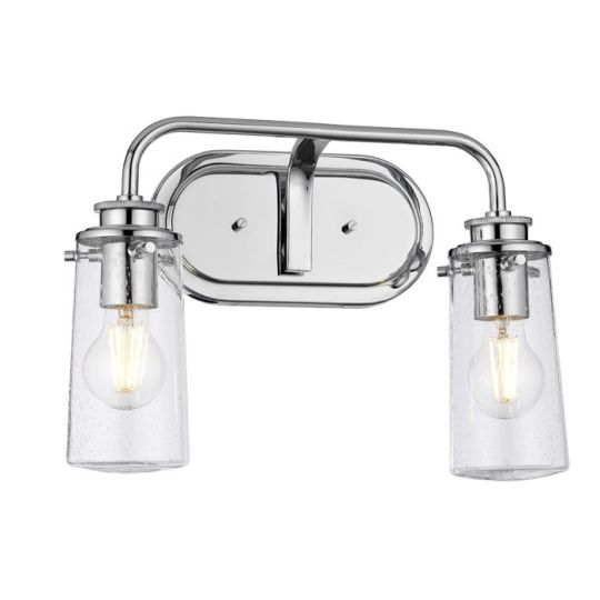 Kichler Braelyn 2 Light Wall Light - Polished Chrome