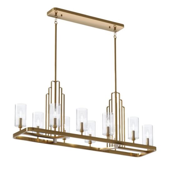 Kichler Kimrose 10 Light Linear Chandelier 