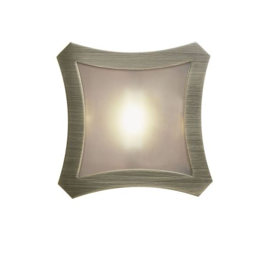 Mantra Rosa Del Desierto Flush Ceiling Large Square 1 Light R7S-78mm Antique Brass