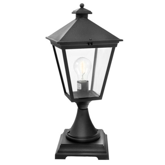 Norlys Turin 1 Light Pedestal - Black 