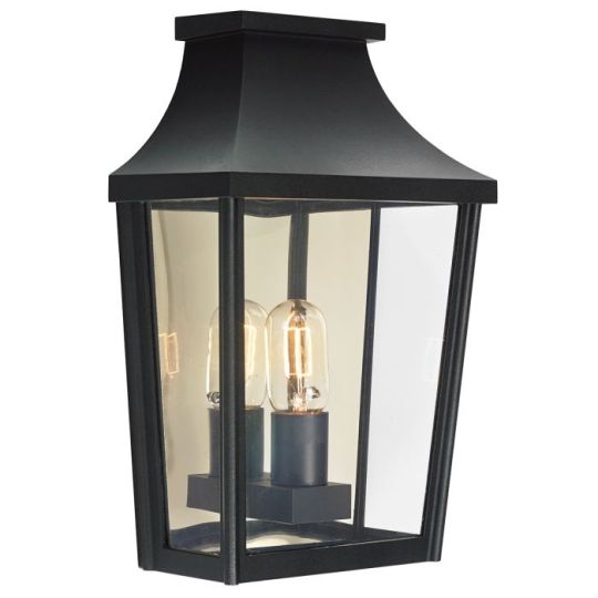 Norlys Turin 1 Light Half Wall Lantern     