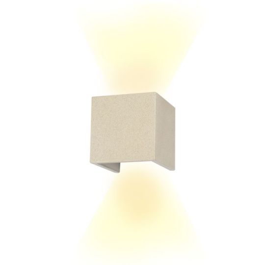 Mantra Taos Wall Lamp 12W LED 3000K 1100lm IP65 White Cement 3yrs Warranty