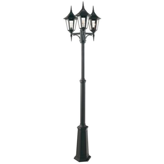 Norlys Valencia 3 Light Triple Head Lamp Post 